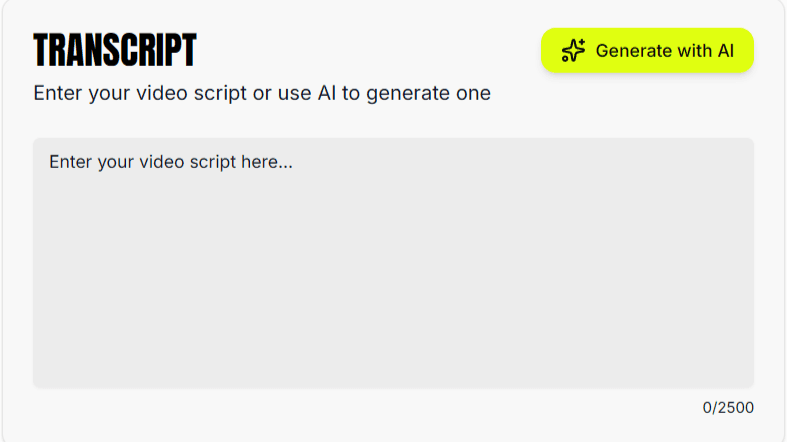 Write your viral script